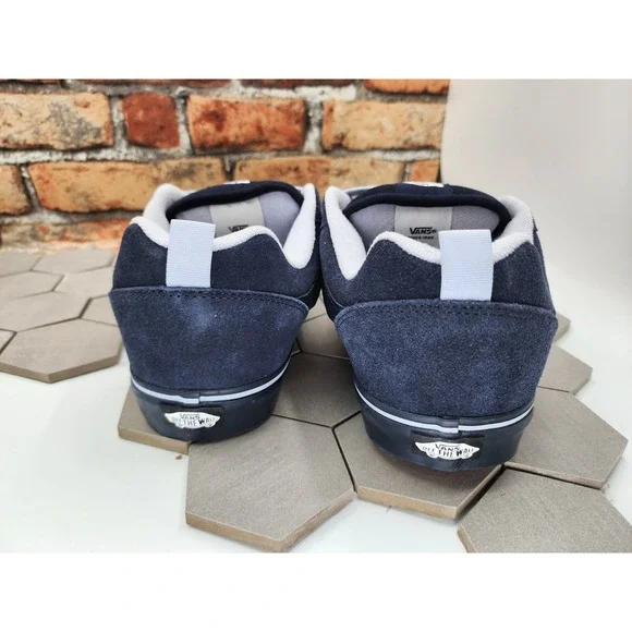 Vans Utility Mono Knu Skool Skate Men Sz 11.5 Sneakers Shoes Navy VN0009QCBX9